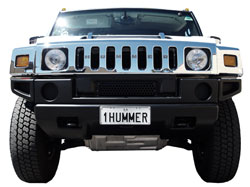 White Stretch Hummer - Adelaide's Hottest Rides: Front