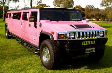 Pink Stretch Hummer - Adelaide's Hottest Rides: Front