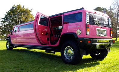 Pink Stretch Hummer - Adelaide's Hottest Rides: Side/Back