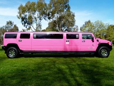 Pink Stretch Hummer - Adelaide's Hottest Rides: Side