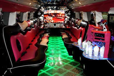 Pink Stretch Hummer - Adelaide's Hottest Rides: ROXY Interior
